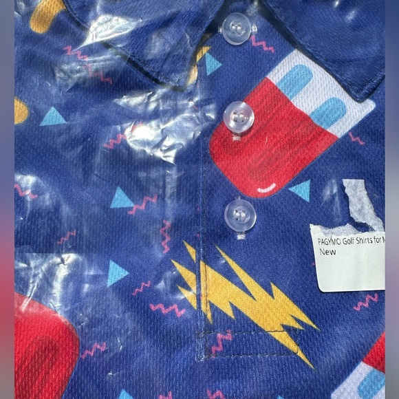 NEW Golf Polo Shirt Men’s Pagymo size L NWT - Picture 3 of 6